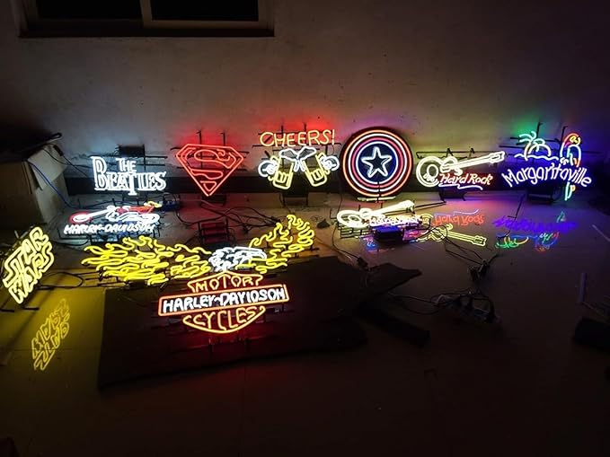 Neon Signs Beer Bar Bedroom Light Compatible For Corona Extra Crown Tree Glass Neon Signs for Office Hotel Pub Cafe Birthday Party Man Cave Neon Light Art Wall Lights 24 X 20 Inches