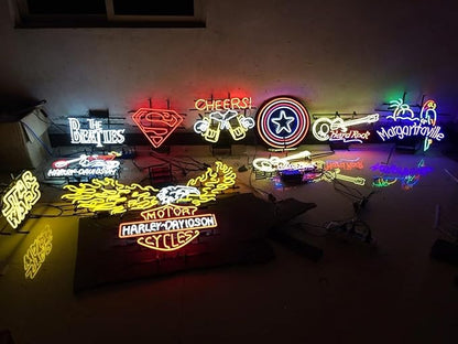 Handmade Real Glass Neon Tube Beer Compatible For Memphis Neon Signs For Home Bar Man Cave Pub Store Restaurant Wall Decor Artwork Wedding Decor Neon Birthday Party Gifts 24 X 20 Inches
