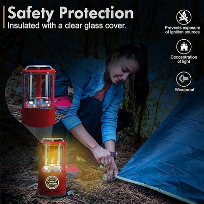 Candle Lantern, Camping Gear for Campers Use, Without Candles