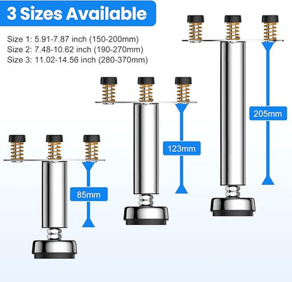 Garbage Disposal Support, Adjustable Spring Shock Absorber Bracket (5.91-7.87 inches), Holds Up tp 440lbs, Stainless Steel Noise Reduction Installation Kit