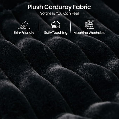 Belffin Oversized Sofa Bed Modular Sectional Sleeper Sofa with Pull Out Bed L Shaped Couch with Storage Chaise Black Couch