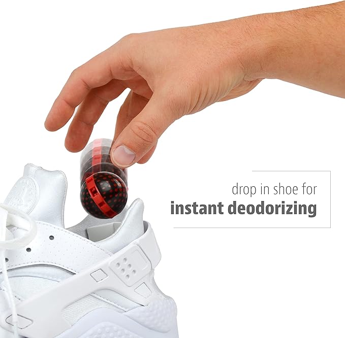 Sneaker Balls Odor-Fighting Shoe Fresheners, Eliminates Unpleasant Smells, Perfect For Sneakers, Gym Bags, Gear Bags, Drawers, Lockers, And More!, Matrix, 2 Pack