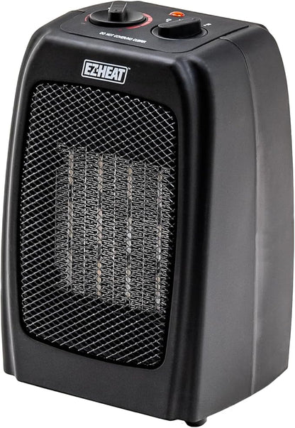 Electric Ceramic Portable Space Heater with Thermostat and Fan, Built-in Overheat Sensor, and Safety Tip-Over Switch, ST-MTPTC113