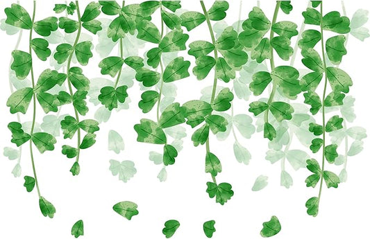 Amaonm Creative Removable Rainforest Plants Wall Decals Hanging Green Leaves and Vines Wall Stickers 3D Home Wall Corner Background Decoration Decor for Kids Girls Bedroom Nursery Offices Living Room