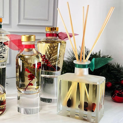 LOVSPA Reed Diffuser Set, English Garden Scented Oil Diffuser with Sticks, Home Fragrance Accessories for Bathroom Shelf Decor, Aroma Diffusers for Home or Office Desk, USA Made