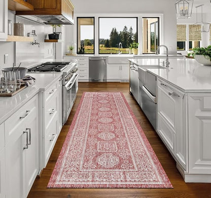 Keen Home Design Terrace Outdoor Runner Rug - 2x6 Washable Indoor/Outdoor Rug for Patio, Kitchen, Balcony, Beach, Garden, Deck and Porch, Size: 2'2"x5'7"