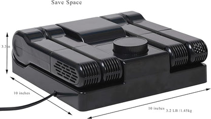 Portable Electric Shoe Glove Boot Dryer Warmer with Folding and Drying Rack