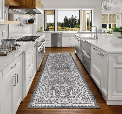 Keen Home Design Terrace Outdoor Runner Rug - 2x12 Washable Indoor/Outdoor Rug for Patio, Kitchen, Balcony, Beach, Garden, Deck and Porch, Size: 2'2"x11'10"