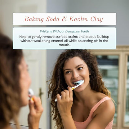Shine Remineralizing Tooth Powder with Hydroxyapatite, Made in The USA, Flouride Free Tooth Repair, Natural Teeth Whitening Powder, Teeth Polish & Stain Remover, Cinnamon