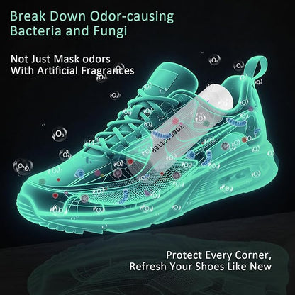 Shoe Deodorizer Rechargeable Ozone Tech Eliminates Odors in All Footwear, Auto Shut-Off Durable Dryer-Style Freshener