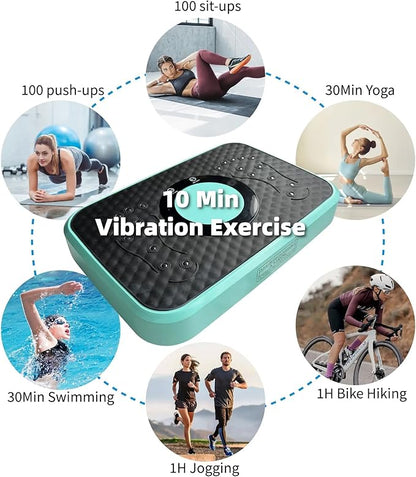 Vibration Plate Fitness Platform Whole Body Exercise Machine with 120 Speed Levels, Lymphatic Drainage, Fat Burning, and Weight Loss, Perfect for Women, Men, and Home Gym Exercise
