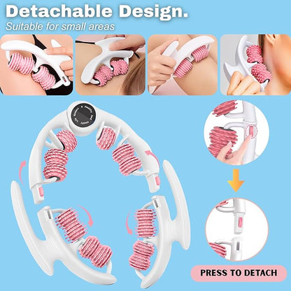 Anti Cellulite Roller - Lymphatic Drainage Massager, Cellulite Massage Tool, Fascia Blaster for Contoured, Tool for Sore Arms, Legs, Stomach & Buttocks