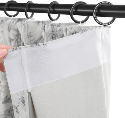 Pinch Pleated Vintage Floral Curtains - Room Darkening Drapes for Bedroom Living Room.2 Panels,100 Inches Wide 88 Inches Long