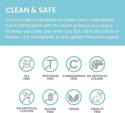 Himalaya Botanique Anticavity Fluoride Toothpaste, Fluoride with Multi-Benefit Support, Fights Cavities, Strengthens Enamel, Promotes Remineralization, Peppermint Flavor, 4 oz