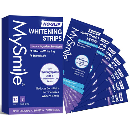 MySmile Teeth Whitening Strips with Natural Ingredients 14 Treatments (Allure)