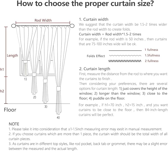 Joydeco Linen Curtains 90 Inch Length 2 Panel Sets,Light Filtering Curtains for Bedroom 70 Inch Wide Living Room Drapes with Back Tabs & Rod Pockets (W70 x L90 Inch, Beige)