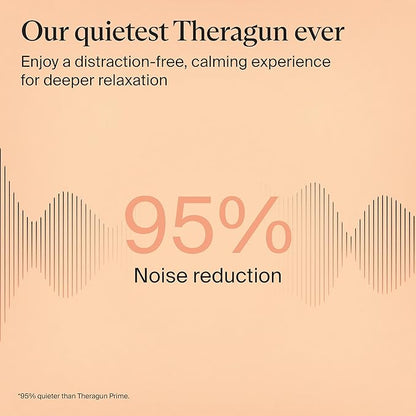 TheraGun Therabody Sense Percussion Massage Gun - Deep Tissue Personal Massager with Preloaded Routines for Stress Relief, Pain Relief & Muscle Soreness in Neck, Back, Leg, Knee, and Shoulder (White)