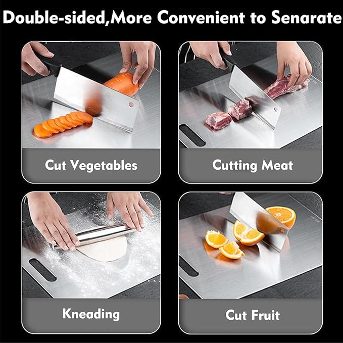 Titanium Cutting Board - 1 pack Titanium Cutting Boards for Kitchen,Double Sided Titanium Cutting Mat（11.81 * 17.91in）