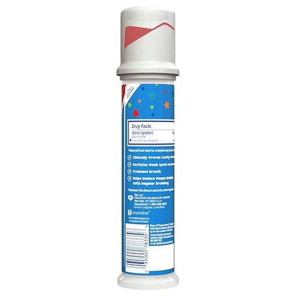 Colgate Kids Toothpaste Pump with Fluoride for Cavity Protection, Ages 6+, ADA Accepted, Bubble Fruit, 4.4 Ounce, 6 Pack