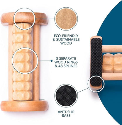 TheraFlow Compact Foot Roller for Plantar Fasciitis Relief | Relaxing Gifts for Mom and Dad - Portable, Small Tool for Deep Tissue Massage and Neuropathy | Travel Size Feet Massager for Relaxation
