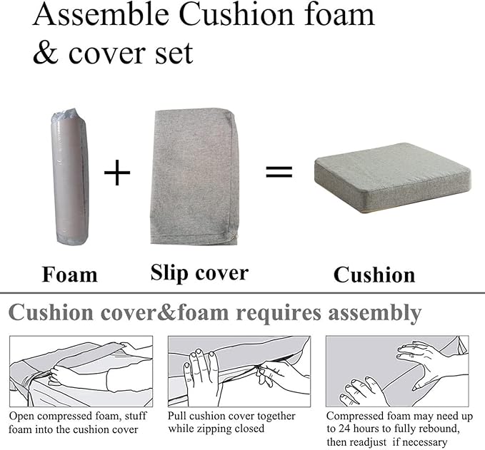 Chair Cushion for Dining Chairs with Ties 4 Pack Non Slip Memory Foam Kitchen Room Chair Pads 17x16 Inch, Brown