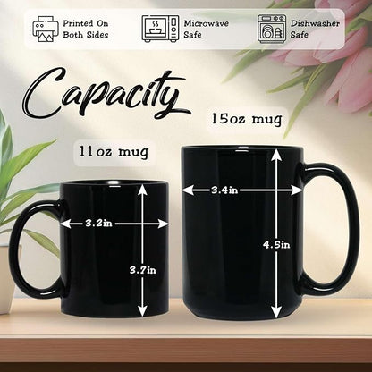 Personalized Electric Guitar Mug 11oz 15oz, Custom Choose Name Coffee Cup, Customized Rock Music Themed Black Mug, Gift For Musicians, Electric Guitar Ceramic Cup With Cosmic Design