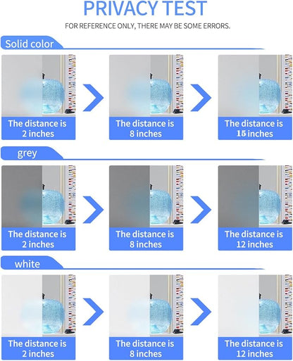 Frosted Glass Window Privacy Film Decorative, Bathroom Privacy Film for Glass Windows Cover, Static Cling, Removable, Reusable, Anti-UV, Anti-Glare, Heat Blocking,Gray,29.6X196.9Inch
