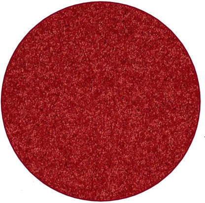 KOECKRITZ Soft and Colorful Kids Classroom Area Rugs (Passes Flammability Pill Test) Many Sizes and Bright Colors to Select from (10' Round, Fire Engine)