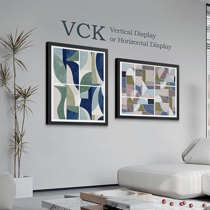 VCK 22x28 Poster Frame Set of 3 - Black,Solid Wood Picture Frames, Textured Exclusive Wall Gallery Frame