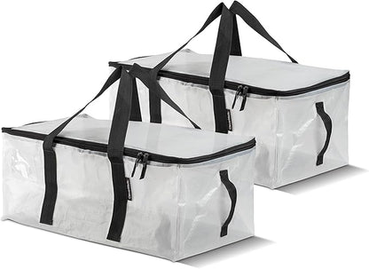 CleverMade Under Bed Storage Bag - Collapsible Storage for Shoes and Clothes Easy Use - Heavy Duty Utility Bag Home