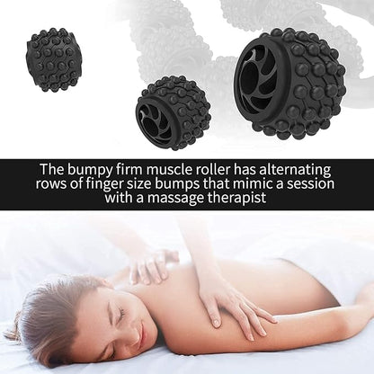 Cellulite Massage Tool Deep Fascia Massager & Dimpled Skin Remover for Legs - Anti-Cellulite Roller Tech with Lymphatic Drainage, Smooth Skin & Pain Relief for Thighs & Buttocks Sculpting