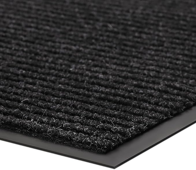 Large Front Door Mat, 48" x 36" Durable Front Doormat, Heavy Duty Large Welcome Door Matt for Home Entrance, No Slip Rubber Low Profile Door Mats for High Traffic Area