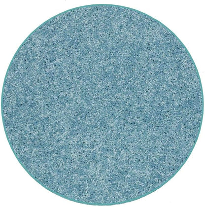 KOECKRITZ Soft and Colorful Kids Classroom Area Rugs (Passes Flammability Pill Test) Many Sizes and Bright Colors to Select from (9' Round, Surf)