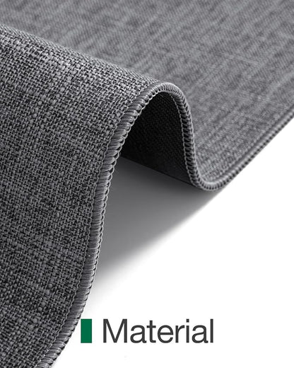 LUMI Indoor Door Mat 24"x36", Ultra Thin Low Profile Non-Slip Doormat for Home Entrance, Absorbent & Stain-Resistant Welcome Mats, Washable Entryway Mat for Front Door, Patio, Porch, Grey