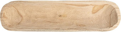 Creative Co-Op Paulownia Wood Oval Bowl | Brown | 22.75" L x 6" W x 3.25" H | (Pack of 4)