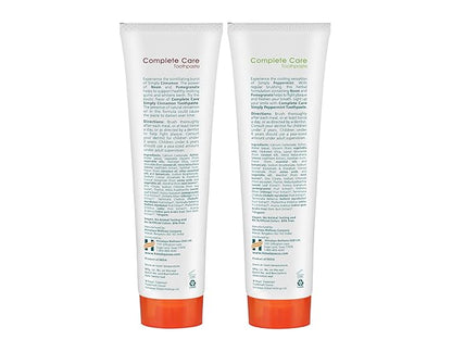 Himalaya Botanique Complete Care Toothpaste, Herbal, Variety Pack, Peppermint and Cinnamon Flavor, Fights Plaque, Freshens Breath, Fluoride Free, No Artificial Flavors, SLS Free, Cruelty Free, 5.29 Oz
