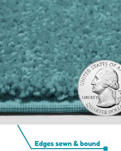 KOECKRITZ Soft and Colorful Kids Classroom Area Rugs (Passes Flammability Pill Test) Many Sizes and Bright Colors to Select from (5' x 8', Surf)