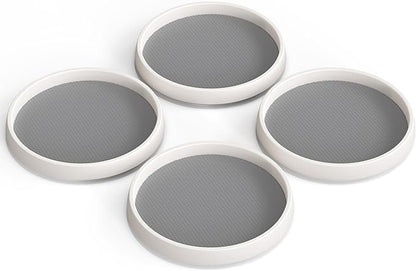 Simple Houseware 10-Inch Lazy Susan Spice Organizer Rotating Tray, 4-Pack