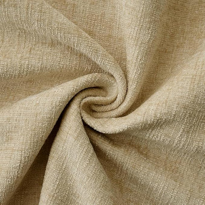 MIULEE Pack of 2 Couch Throw Pillow Covers 26x26 Inch Beige Farmhouse Decorative Pillow Covers with Stitched Edge Soft Chenille Solid Dyed Spring Pillow Covers for Sofa Bed Living Room