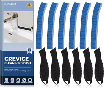 Crevice Cleaning Brushes, Cleaner Scrub Brush Tool for Hard to Reach Tight Space, Home Essentials, Cleaning Supplies for Shower, Bathroom, Kitchen, Toilet, Window