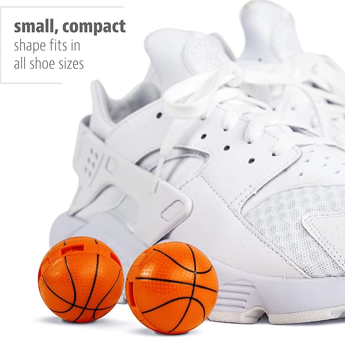 Sneaker Balls Odor-Fighting Shoe Fresheners, Eliminates Unpleasant Smells, Perfect For Sneakers, Gym Bags, Gear Bags, Drawers, Lockers, And More!, Happy, 2 Pack