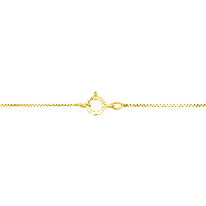 14K Yellow Gold 1.00 Cttw Brilliant Round-Cut Diamond 7 Stone Floral Cluster 18" Pendant Necklace (H-I Color, SI2-I1 Clarity)