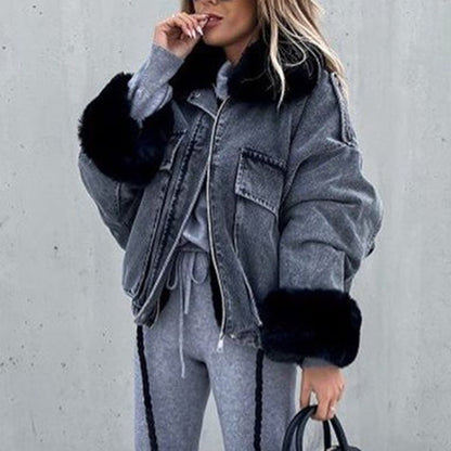 Thick Winter Women's Puffer Jacket for Warmth