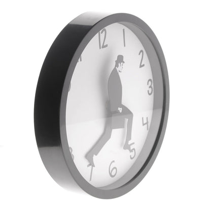 Walking Comedian Funny Wall Clock