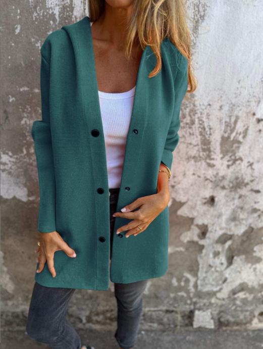 Cross-Border European And American 2026 Autumn And Winter New Fashion Long-Sleeve Solid Color Jacket For Women, Popular On Amazon And Aliexpress