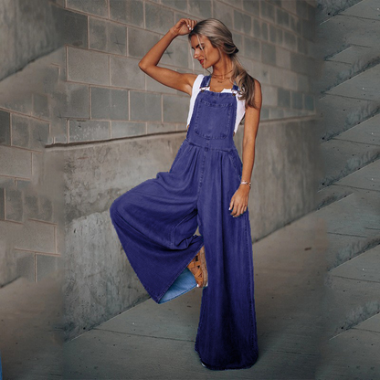 Denim Suspender Overalls