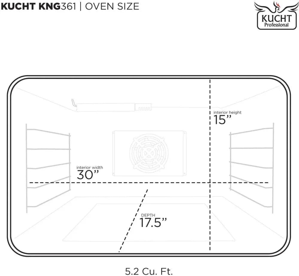 Kucht KX Series 36" Freestanding Dual Fuel Range KXP36-SS