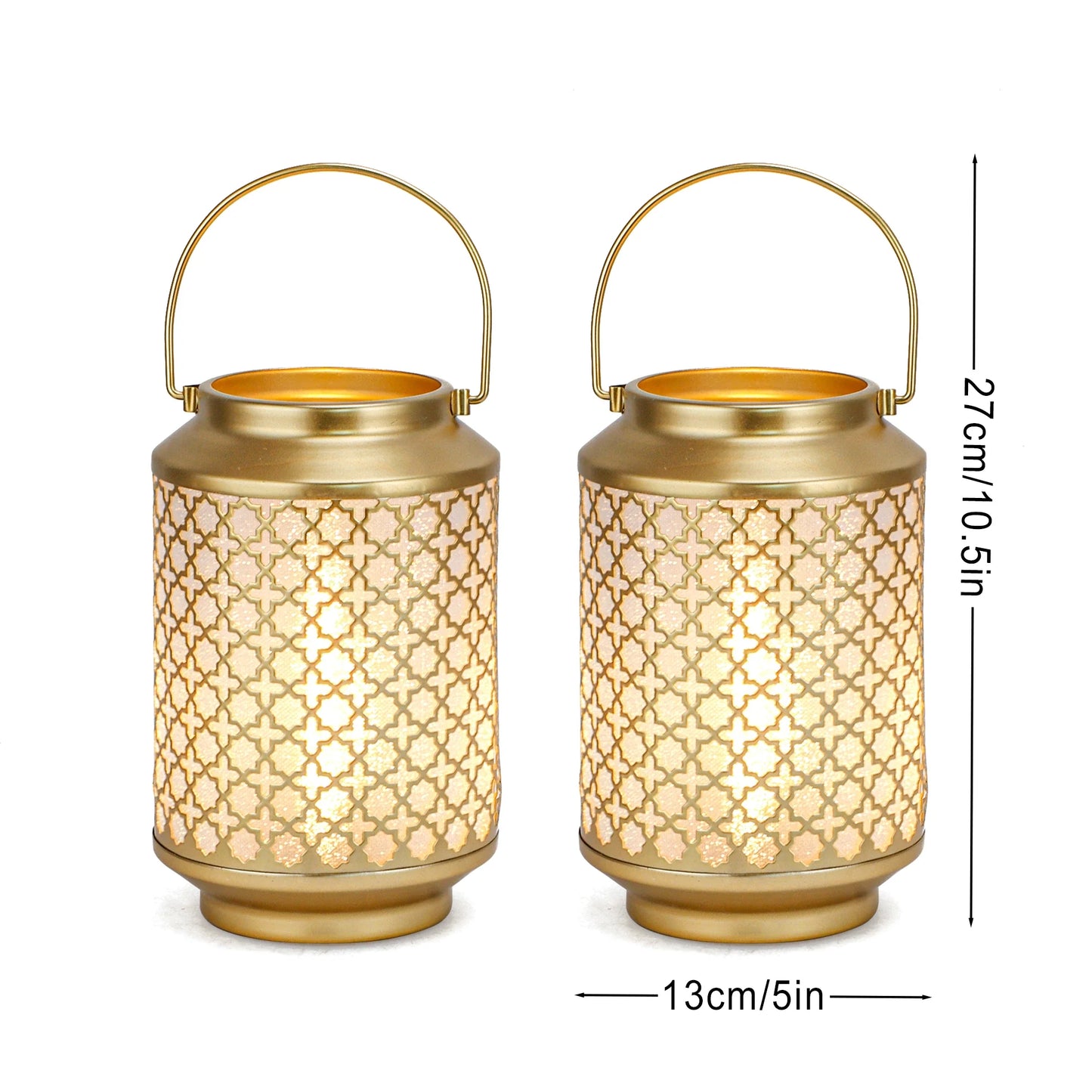 Metal Battery Operated Lamp 7.5'' High Cordless Decorative Lamp