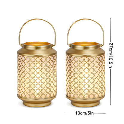 Metal Battery Operated Lamp 7.5'' High Cordless Decorative Lamp
