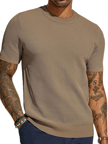 Men's Full Size Round Neck Short Sleeve T-Shirt Plus Size